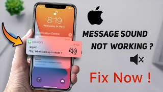 iPhone Message Notification Sound Not Working  Muting Text Conversations FIX [upl. by Hairas168]