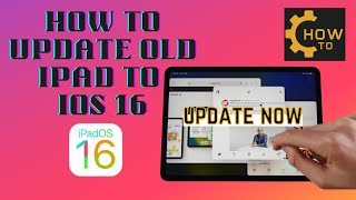 HOW TO Update old iPad to iOS 16 [upl. by Ellecrag606]