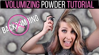 Volumizing Powder Tutorial  Add Volume Stop Backcombing Use Hair Volumizing Powder [upl. by Eugen]