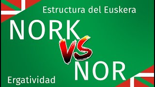 NOR vs NORK ¿Cómo los distingo ¿Qué diferencia hay  Estructura del Euskera [upl. by Imoian132]