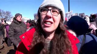 Thousands protest Trump and Musk in Washington  REUTERS [upl. by Anerroc13]