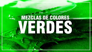 CÓMO HACER EL COLOR VERDE ✅ Mezclas de Colores Fácil 🎨 [upl. by Burg]