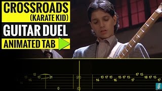 CROSSROADS  GUITAR DUEL  Guitar Tutorial  Animated Tab [upl. by Rosemary]