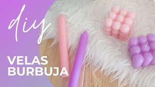 Como hacer VELAS VIRALES con este TUTORIAL  Bubbles CUBE DIY [upl. by Vassily]