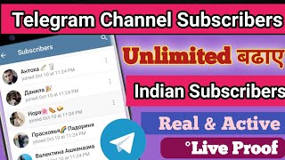 Telegram Channel Par Subscribers Kaise Badhaye  Telegram Channel Subscriber Kaise Badhaye  tricks [upl. by Yeorgi]