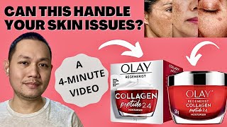 OLAY REGENERIST COLLAGEN PEPTIDE 24 MOISTURIZER  June 2022 [upl. by Aronoh]