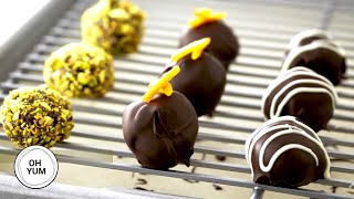 Professional Baker Teaches You How To Make CHOCOLATE TRUFFLES [upl. by Nunciata]