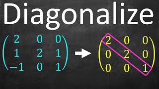 Full Example Diagonalizing a Matrix [upl. by Ydne]