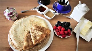 Russian PancakesBliniCrepes recipe in 1 minute [upl. by Sheaff]