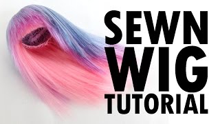 Sewn Doll Wig Tutorial HowTo [upl. by Ecnarf]