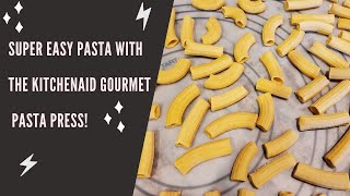 34 Super Easy Homemade Pasta with the Kitchenaid Gourmet Pasta Press [upl. by Beatrisa52]