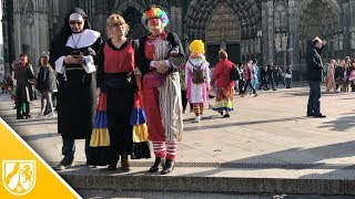 Weiberfastnacht in Köln  so ist der Straßenkarneval gestartet [upl. by Lilaj]