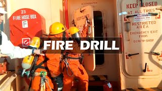 FIRE DRILL onboard ship  SHIP VLOG 07 [upl. by Alimat]