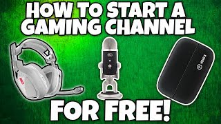 How to Start A YouTube Gaming Channel With NO MONEY [upl. by Inafit]