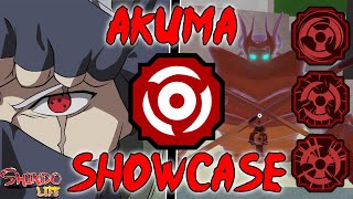 Shindo Life Akuma Showcase [upl. by Candie127]