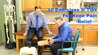 10 Exercises amp Tips for Knee Pain Relief by Physical Therapy [upl. by Ayarahs]