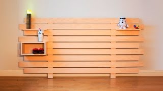 DIY Modular Headboard  Woodworking [upl. by Enovi]