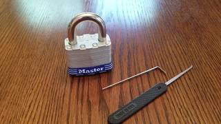 Lockpicking Master No 5 Best Beginner Lock [upl. by Toddie]