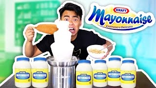 Mayonnaise Fondue Experiment GROSS ALERT [upl. by Aisaim]