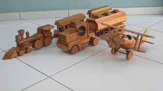 Brinquedos de Madeira Wood Toys [upl. by Ailehs]