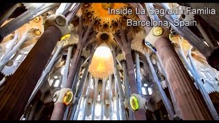 360° view Inside La Sagrada Família in Barcelona Spain [upl. by Kevin]