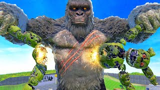 King Kong RIPS Apart FNAF Animatronics  Bonelab VR Mods [upl. by Audris]