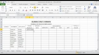 Planilla de Pago en Excelwmv [upl. by Alliuqaj]