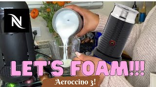 How To Foam Milk With Aeroccino 3 Make Coffee With Foam Tips amp Tricks  Easy Foamed Latte Recipe [upl. by Nalra455]