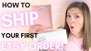 Etsy Shipping Tutorial 2021 Step by Step How I Process and Package Etsy Orders from Home [upl. by Doley]