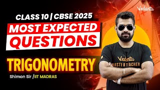 Trigonometry Most Expected Questions  Class 10  CBSE 2025🔥Shimon Sir [upl. by Aurita]