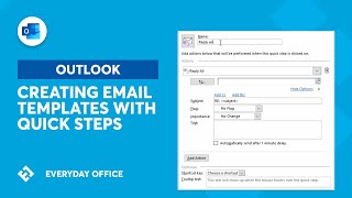 Using Quick Steps for Responding with Template Emails  Everyday Office [upl. by Edgerton488]