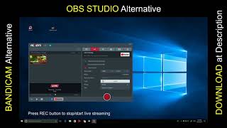 Alternative to OBS Studio Bandicam Game Recorder and Live Streaming Software [upl. by Adniles]