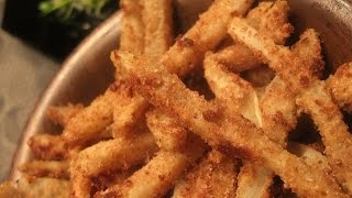 Celeriac Straws Celery Root Oven Fries [upl. by Noemad]