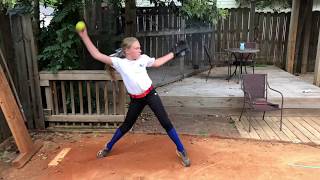 Softball Pitching Instruction progression drills [upl. by Lyrradal565]