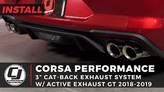 20182023 Mustang GT Install Corsa 3quot Active Sport to Xtreme CatBack Exhaust System w4quot Quad Tips [upl. by Yuk]