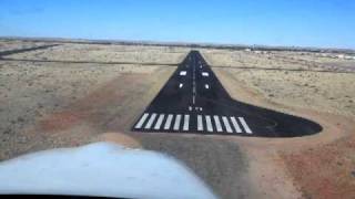 Landing Upington International Airport South Africa FAUP [upl. by Farly]