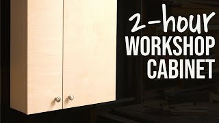 DIY Wall Cabinet  Shop Storage  Shop Organization [upl. by Faxan]