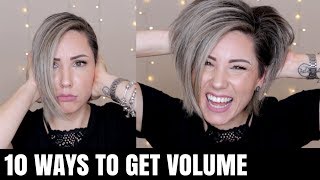 10 WAYS TO GET VOLUMINOUS HAIR [upl. by Corotto639]