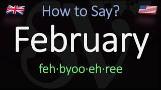 How to pronounce February CORRECTLY [upl. by Uchish996]