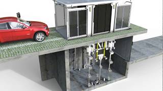 Hydraulic Car Lift with Cover  PHP 222C  3D [upl. by Aneetsirk]