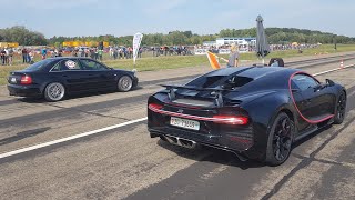 1300HP Audi S4 B5 vs Bugatti Chiron [upl. by Janis381]