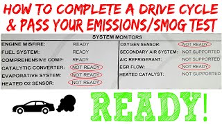 How To Complete A Drive Cycle amp Pass Emissions amp Smog Test Life Hack [upl. by Yanaton846]