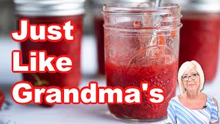 Easy NO COOK Strawberry Freezer Jam [upl. by Lipkin]