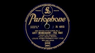 Louis Armstrong  Aint Misbehavin 1929 Master Pressing [upl. by Clementia]