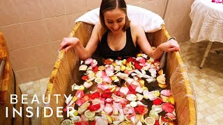 Spa Soaks And Wraps You In Flowers And Seaweed [upl. by Roze]