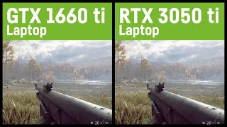 GTX 1660 ti vs RTX 3050 ti 60W LaptopNotebook [upl. by Mitchel33]