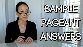 10 Essential Pageant Questions And Sample Answers [upl. by Sinclare412]