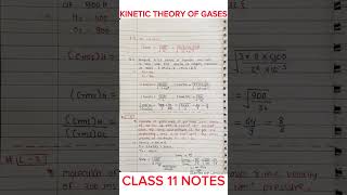 Kinetic Theory Class 11 Notes Physics Chapter 13 [upl. by Ynnos111]