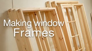 Window case  Making wooden window frames [upl. by Ennaesor]