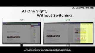 LG UltraWide™  Feature Introduction  2560x1080 UltraWide Full HD Resolution  LG [upl. by Ainegul928]